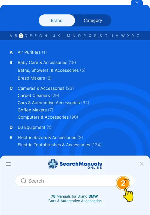 Search by brand or category